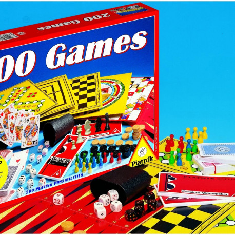 PIATNIK Lauamängude komplekt 200 mängu (läti ja vene keeles)