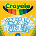 CRAYOLA 8 krāsu nomazgājami flomasteri