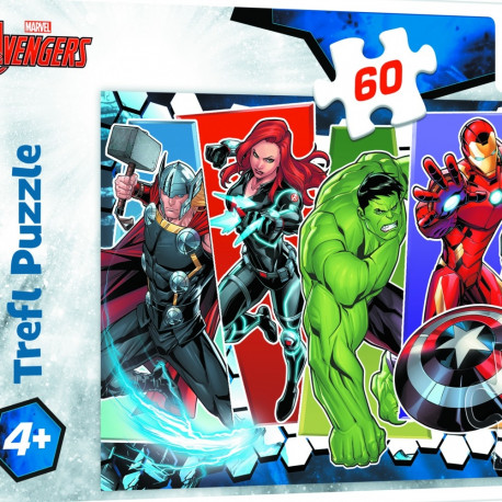 TREFL AVENGERS Puzzle, 60 pcs