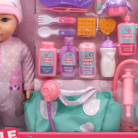 Mängukomplekt Beebi esimene arstil käik, 38 cm