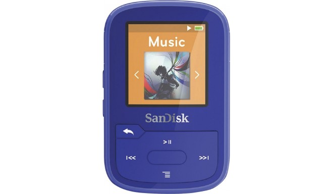 SanDisk mp3-mängija Clip Sport Plus 16GB, sinine