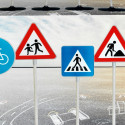 KLEIN Traffic sign, 5 pcs