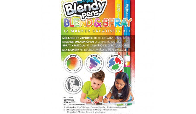 BLENDY PENS Stationery set Markers Blend and Spray, 12 pcs
