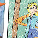 CRAYOLA FROZEN Coloring & stickering book Frozen II (in English lang.)
