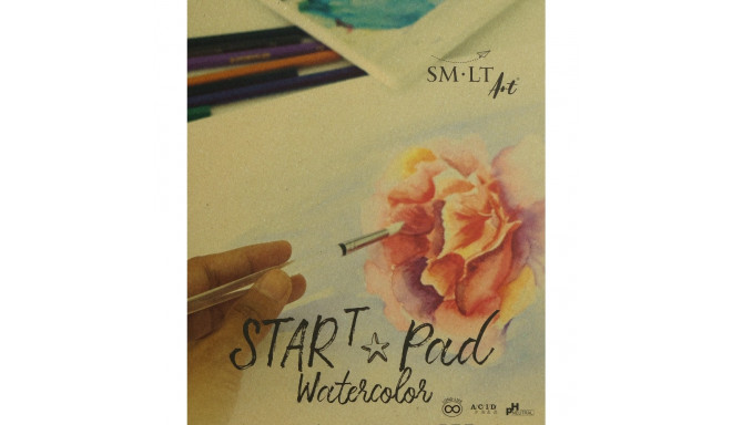 Akvarelliplokk A3 , 20lehte, 240gsm, Start SMLT