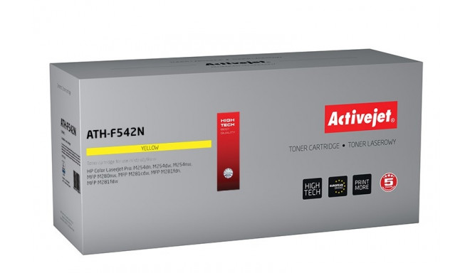 Activejet ATH-F542N toonerkassett (asendus HP 203A HP203A CF542A CRG 054 CRG054; Supreme; 1300 lehek