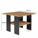 MODERNA Table 60x60x45 cm Artisan Oak/Black