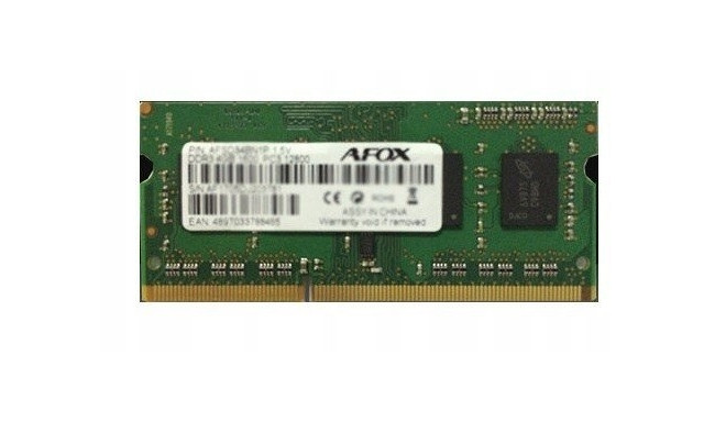 AFOX SO-DIMM DDR3 8GB memory module 1333 MHz