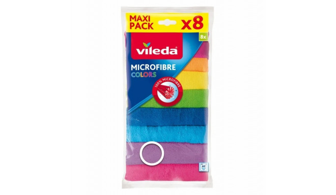 Cleaning Cloth Vileda Microfibre Colors 8 pcs