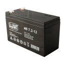 MPL megaBAT MB 7.2-12 UPS battery Lead-acid accumulator VRLA AGM Maintenance-free 12 V 7,2 Ah Black