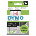 Dymo labels D1 12mm, red/white (45015)