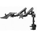 Gembird Desk Mounted Adjustable Monitor Arm with Notebook Tray (full-motion) Monitor mount