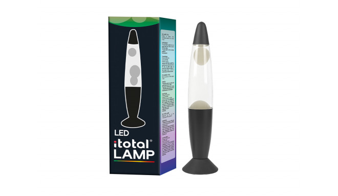 Laavalamp Led, Itotal, valge korpus, vahetuva värviga