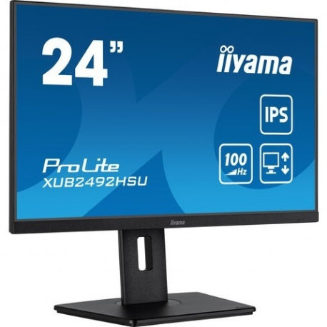 "60,5cm/24"" (1920x1080) iiyama ProLite XUB2492HSU-B6 FHD IPS 100Hz 4ms 16:9 HDMI DP 4xUSB Pivot LS