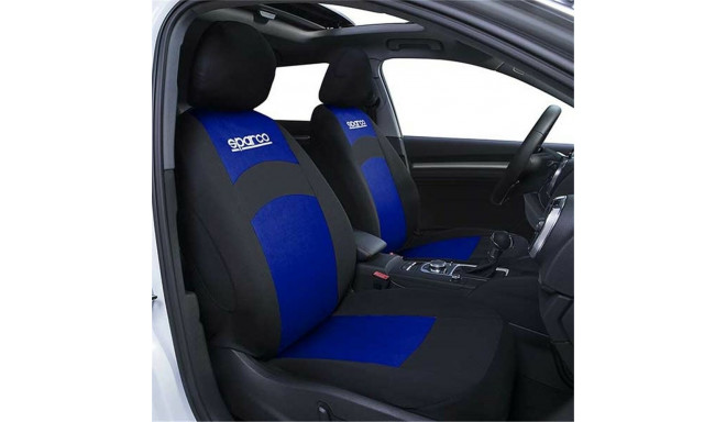 Seat cover Sparco SPCS402BL Black/Blue