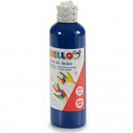 Finger Paint Pincello FP200-BL Blue 200 ml (12 Units)