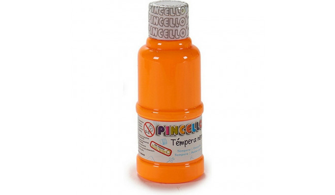 Tempera Pincello TP120N-O Neon Orange 120 ml (12 Units)