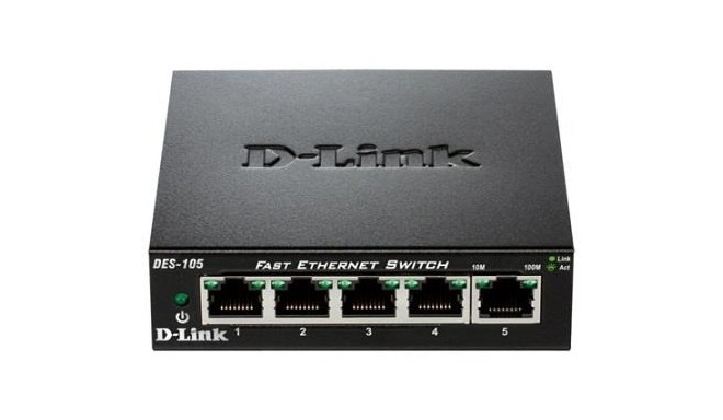 D-Link switch 5-port 10/100 Metal Housing Desktop Switch