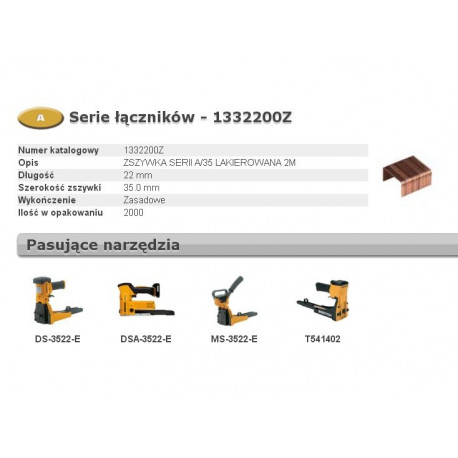 BOSTITCH klambrid A 22mm 2M karbisuletitele