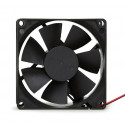 Fan 80x80x25mm 4-pin housing/power supply