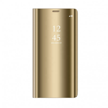 Smart Clear View case for Samsung Galaxy S23 FE gold