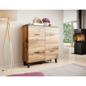 Cama sideboard LOTTA 110 4D wotan oak + mat black