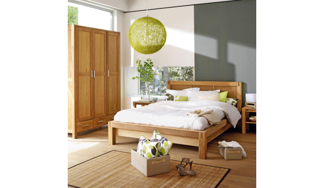 Voodi CHICAGO NEW 160x200cm, madratsiga HARMONY DELUX, 176x214,5xH91cm, tammespooniga vineer, puit