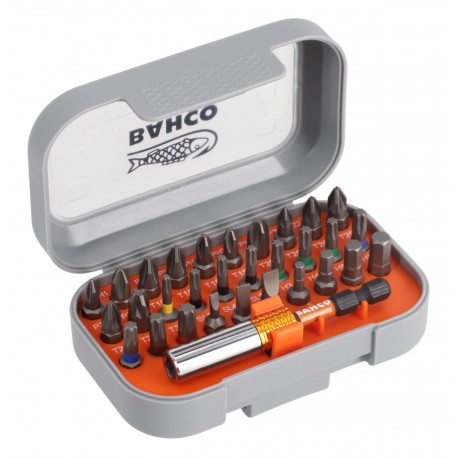 Bahco otsakute komplekt – 31 osa PH, PZ, TORX, SL, HEX, magnetiline hoidik, legeerteras, vööklambrig
