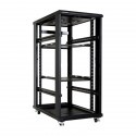 Linkbasic rack cabinet 19'' 27U 600x1000mm black (perforated steel front door)