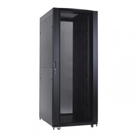 Linkbasic rack cabinet 19'' 42U 800x1000mm black (perforated steel ...