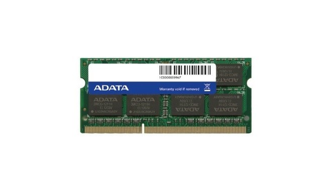 Adata RAM 8GB 1600MHz DDR3 CL11 SODIMM 1.5V Retail