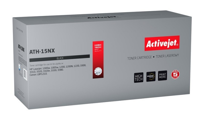 Activejet ATH-15NX Toner (replacement for HP 15X C7115X, Canon EP-25; Supreme; 4200 pages; black)