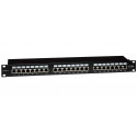 EMITERNET Panel 19" 24xRJ45 STP cat.6 (1U) with shelf EMS/PPFA674EKS248C6