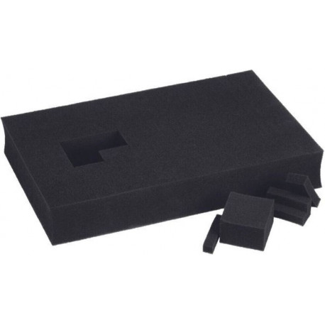 Systemkoffer Rasterschaumstoff (schwarz, für E-Case S-C, E-Case S-F)