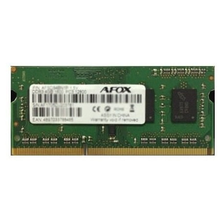 AFOX SO-DIMM DDR3 8GB mälumoodul 1600 MHz LV 1,35V