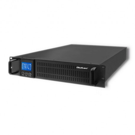 Qoltec 53946 räk-tüüpi katkematu toiteallikas | 2KVA | 1600 W | LCD