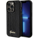 Original faceplate case GUESS GUHCP13LPS for iPhone 13 Pro (Sequin Script Metal  / black)