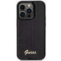 Original faceplate case GUESS GUHCP13LPS for iPhone 13 Pro (Sequin Script Metal  / black)