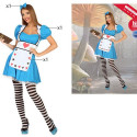 Costume for Adults (3 pcs) Alice Multicolour Fantasy (3 Pieces) - XS/S