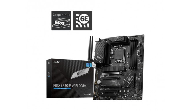 Mainboard|MSI|Intel B760 Express|LGA1700|ATX|Memory DDR4|Memory slots 4|5xPCI-Express 5.0 16x|2xM.2|