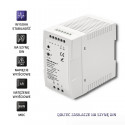 Qoltec 50915 DIN rail power supply | 96W | 24V | 4A | White | Slim