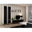 Cama Full cabinet VIGO '180' 180/40/30 white/black gloss