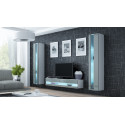 Cama Shelf unit VIGO NEW 180/40/30 white/grey gloss