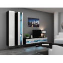 Cama Shelf unit VIGO NEW 180/40/30 black/white gloss