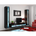 Cama Shelf unit VIGO NEW 180/40/30 black/black gloss