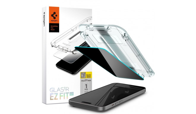 SZKŁO HARTOWANE SPIGEN GLAS.TR ”EZ FIT” IPHONE 15 PLUS / 16 PLUS PRIVACY