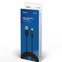 USB A to USB C Cable Savio CL-129 Black 2 m
