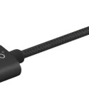 USB-kaabel-Mikro USB ja USB C Savio CL-128 Must 1 m