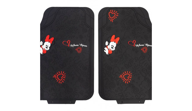 Car Floor Mat Set Minnie Mouse CZ10901 Black