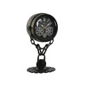 Table clock Home ESPRIT Black Silver Metal Crystal 18 x 17 x 33 cm